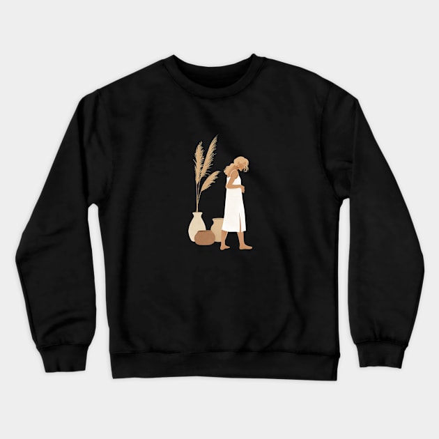 Listen To The Silence Crewneck Sweatshirt by Classic Katsara